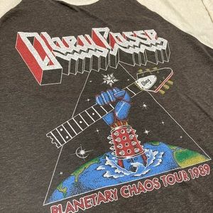 Vintage OBEY World Chaos Tour Raglan 3/4 sleeve shirt XL